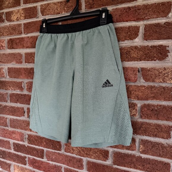 adidas athletic shorts * light green * vented * mens size small * euc - Picture 4 of 12